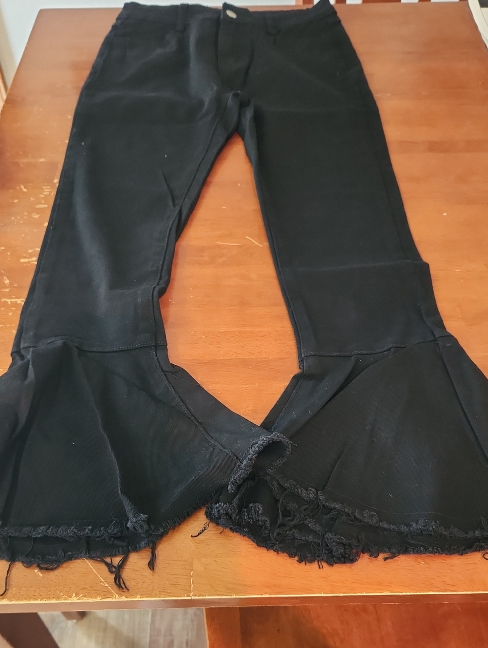 Hayden Los Angeles black flared jeans NWT